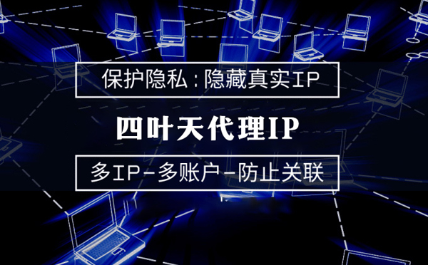 【呼伦贝尔代理IP】代理服务器的类型有哪些？四叶天代理IP怎么样